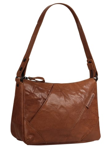 SPIKES & SPARROW Umhängetasche echt Leder in cognac