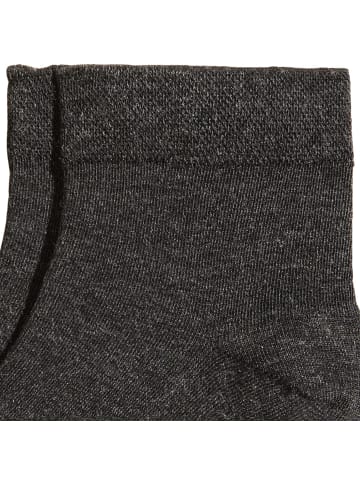 Erwin Müller Kurzsocken 6 Paar in anthrazit