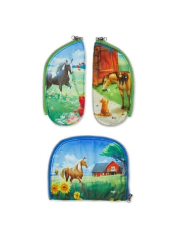 Ergobag Zubehör - Seitentaschen-Zipset 3tlg. (Zoobabies) in Pferd