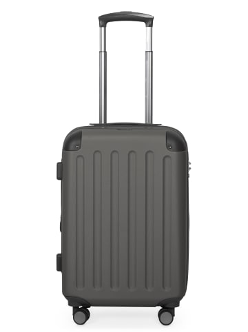 Hauptstadtkoffer Spree - Koffer Flugzeug Trolley Handgepäck Hartschale TSA 42L in Graphit