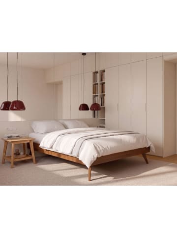 Beliani 2-tlg Doppelbett BERRIC in Braun