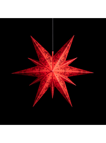 Sterntaler Dekostern | Weihnachtsstern Glitter-Design | 11-Zacker | Faltstern | R