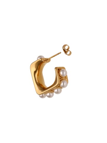 faina Women Drop Earrings in Gold White