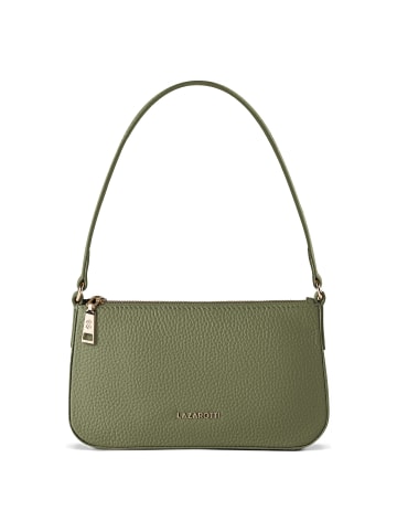 Lazarotti Bologna Leather Pochette Schultertasche Leder 22 cm in olive