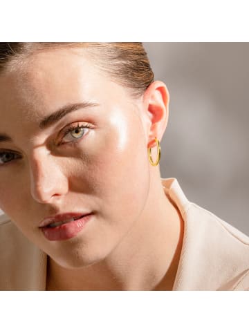 Luxenter Ohrringe Basem mit 18 Karat Gelbgold-Finish – BASEM