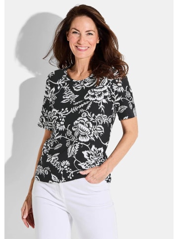 GOLDNER Kurzgröße:  Shirt Shirt in schwarz / weiß / gemustert