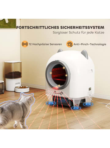 Pawhut Automatisch Katzenklo 55,5L x 51B x 60H cm