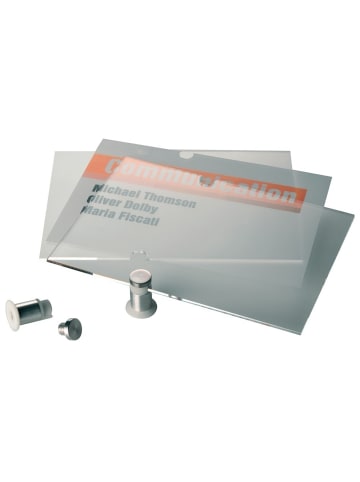 Durable Türschild CrystalL Sign 210x210mm farblos