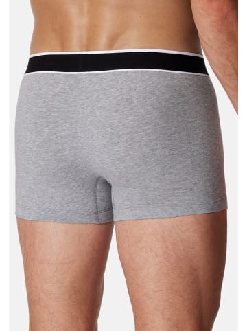 Schiesser Retro Short / Pant 95/5 Cotton in Schwarz / dunkelblau / grau