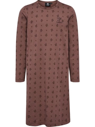 Hummel Kinder Schlafanzug "Carolina Night Dress Longsleeve" in Braun