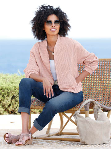Heine Blousonjacke in champagner-rosenquarz-meliert