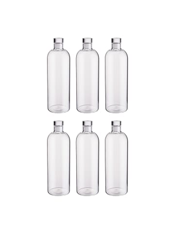 Butlers Wasserflasche RATIO 6er-Set in Durchsichtig