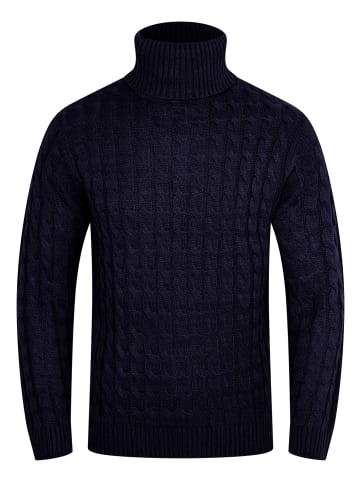 SOULSTAR Strickpullover - S2RECIFE Grobstrickpullover Rollkragen Strick-Pulli in Navy