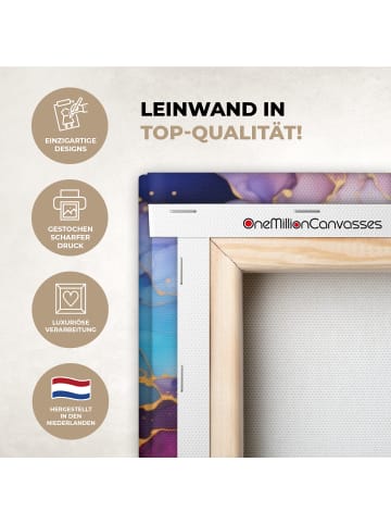 MuchoWow Leinwand Bilder Abstrakte Kunst bunt