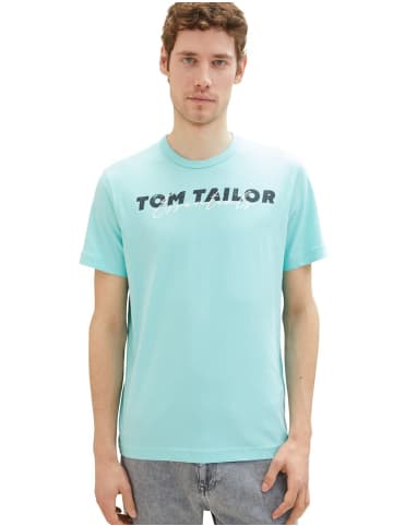 Tom Tailor Rundhals T-Shirt für Herren in blau