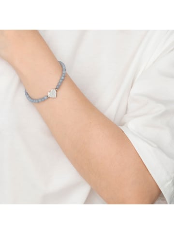 LIEBESKIND BERLIN Armband Broken Heart Beads in hellblau