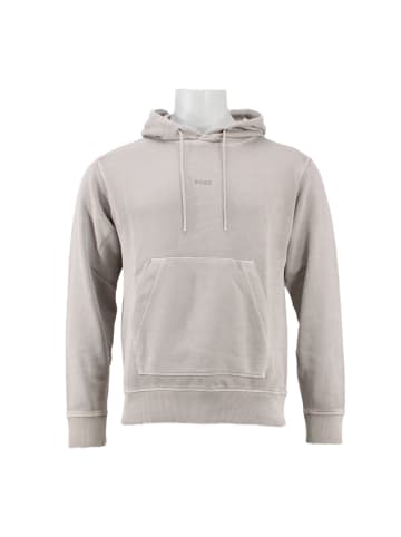 BOSS Kapuzensweatshirt mit Logo aus Bio-Baumwolle in Grau