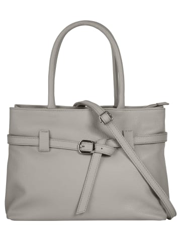 Cluty Handtasche echt Leder in grau