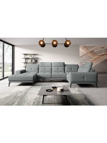 MF Design Nevido Recamiere Rechts in Charcoal -  (L) 201 x (B) 350 x (H) 77 cm