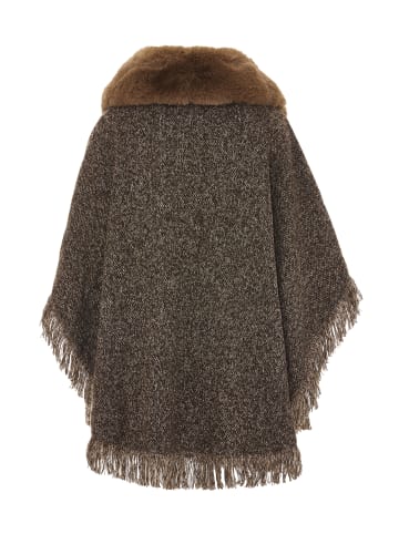 Usha Women Poncho in Braun