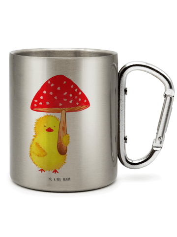 Mr. & Mrs. Panda Thermobecher Küken Fliegenpilz ohne Spruch in Silber