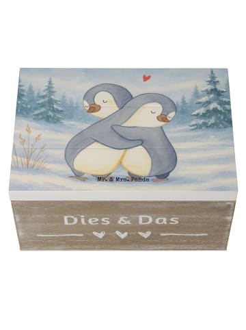 Mr. & Mrs. Panda Aufbewahrungsbox Pinguine Kuscheln Design ohne ... in Weiß