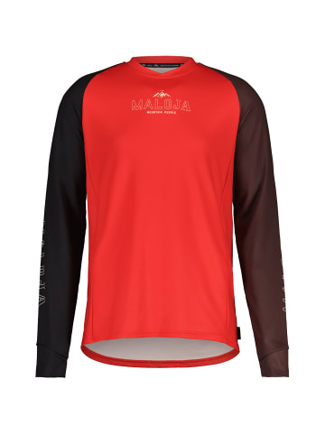 Maloja M GADERM. LANGARMSHIRT in Rot