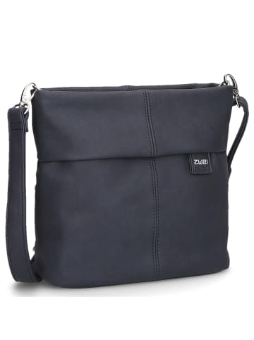 Zwei Mademoiselle M8 - Schultertasche 25 cm (nubuk-sky) in nubuk-ink
