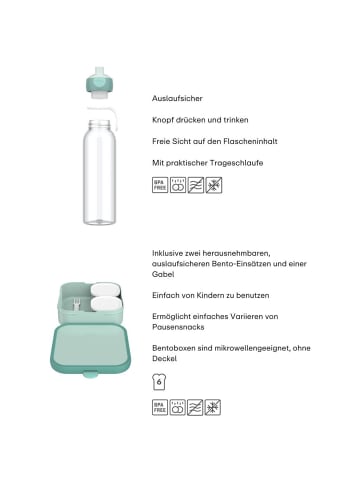 Mepal 2-tlg. Pausenset XL Campus (2025) in Cool Mint