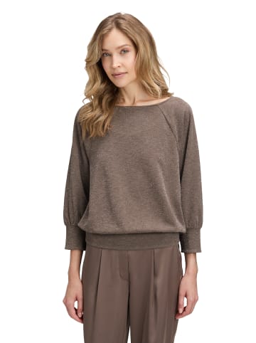 Betty Barclay Oversize-Shirt im Glitzer-Look in Braun