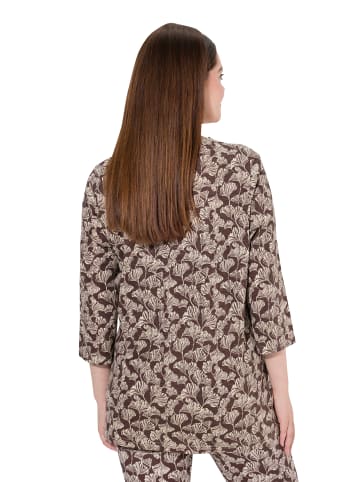Ulla Popken Shirt in dunkles taupe