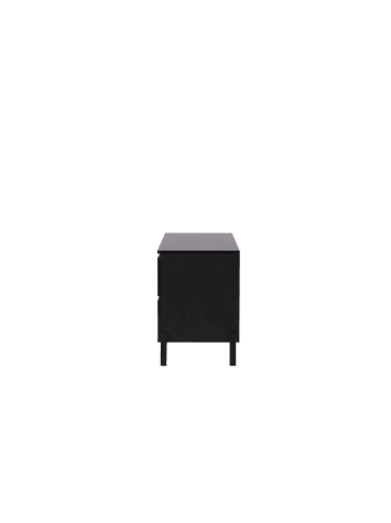 ebuy24 Sideboard Corpus Schwarz 138 x 40 cm