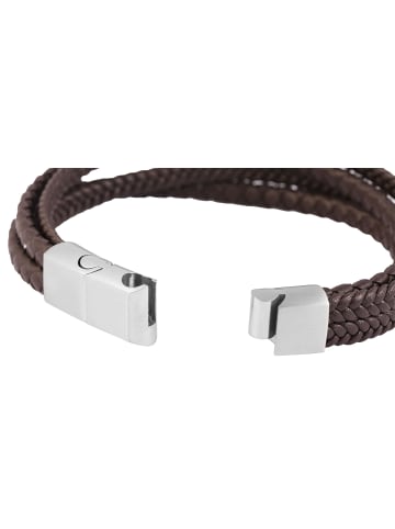 Adeliás Unisex Armband – Lederarmband aus Leder 22+1 cm in braun