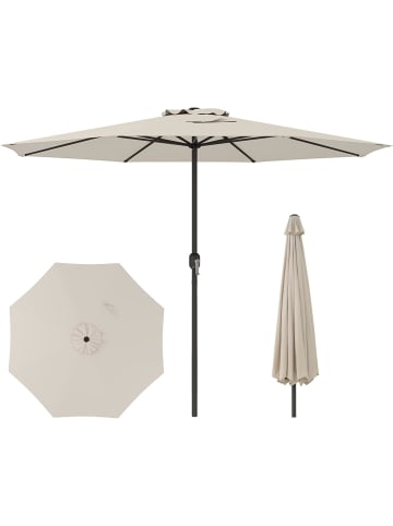 COSTWAY Sonnenschirm 350 cm in Beige