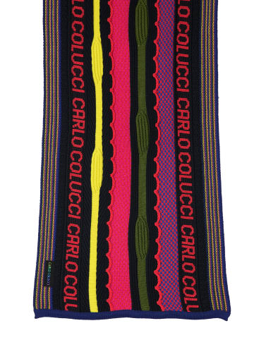 Carlo Colucci Strickschal Carrillo in Navy