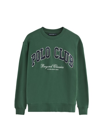 Polo Club Sweatshirt in Grüne Flasche