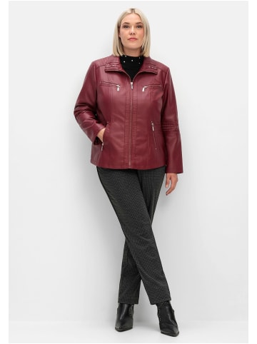 sheego Bikerjacke in rot