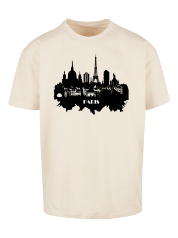 F4NT4STIC Heavy Oversize T-Shirt PARIS SKYLINE OVERSIZE TEE in sand