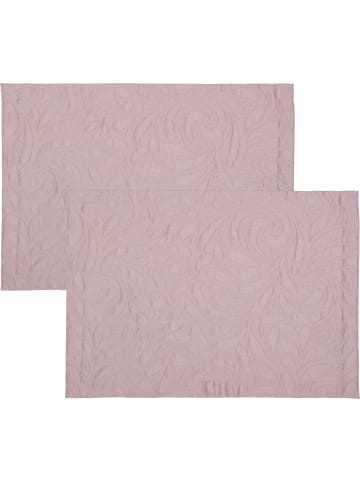 Erwin Müller Jacquard Tischset 2er-Pack Cadiz in altrosé