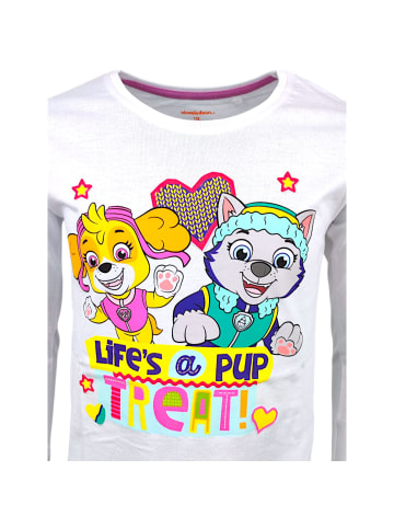 Paw Patrol Langarmshirt Paw Patrol Skye & Everest in Weiß