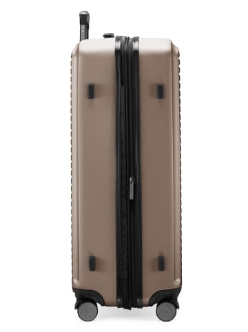 Hauptstadtkoffer Mitte - Großer Reisekoffer Trolley 77cm XXL Erweiterung TSA 130L in Champagner