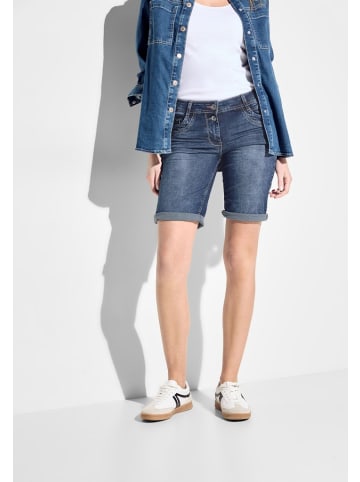 Cecil Mittelblaue Jeans Shorts in Blau