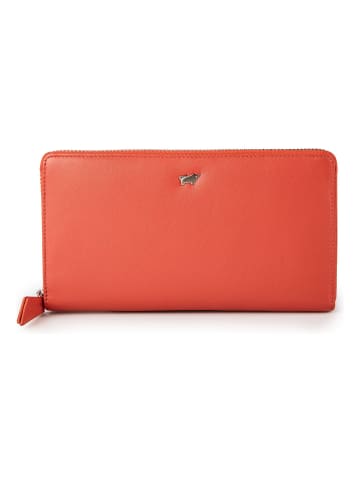 Braun Büffel Joy Geldbörse RFID Schutz Leder 19 cm in coral