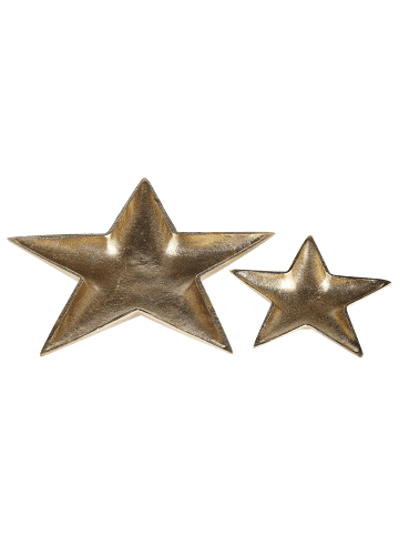 Beliani 2er-Set Schmuckschale BANTEN in Gold