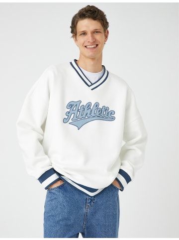 KOTON Sweatshirt in Weiß