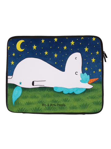 Mr. & Mrs. Panda Laptop Case Einhorn Sternenhimmel Design ohne S... in Weiß
