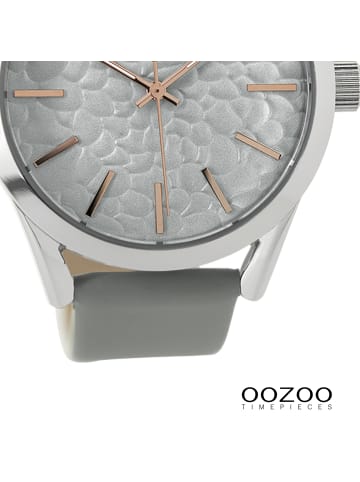 Oozoo Analog-Armbanduhr Oozoo Timepieces grau groß (ca. 43mm)