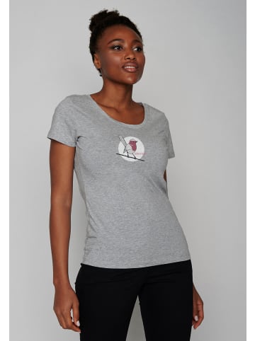 GreenBomb T-Shirt Animal Koernerfreund in Heidekraut Grau