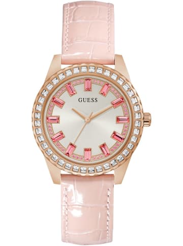 Guess Quarzuhr SPARKLING PINK rosegoldfarben in rosa