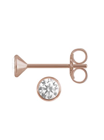 schmuck23 Silber Ohrringe 925 Zirkonia 0,4 cm